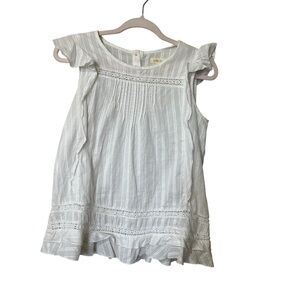 Matilda Jane Cream Ruffled shirt cottagecore fairy milkmaid peasant festival